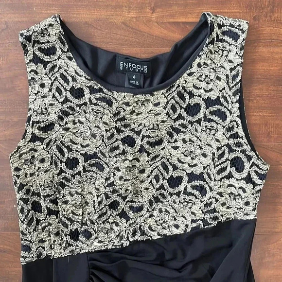 Black dress with lace top - Picture 1 of 10